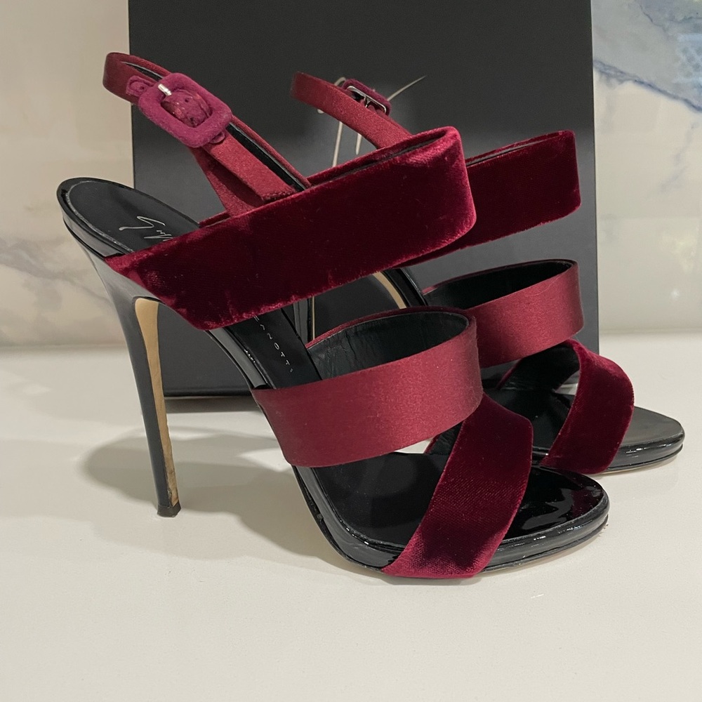 Giuseppe Zanotti Francesca Suede Strap Sandal SALE